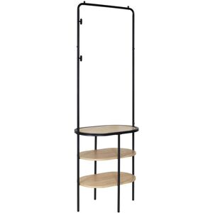 Mob In Portant d'entree vestiaire metal et bois L60 x H180 cm