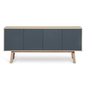 MON PETIT MEUBLE FRANCAIS Buffet 4 portes en frene 220 cm, hauteur 94 cm