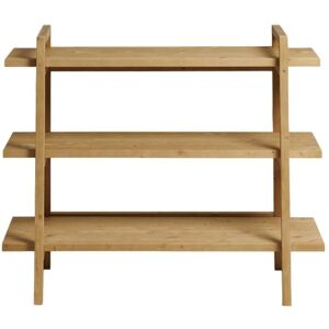 Hannun Etagere d entree en bois d epicea couleur marron clair