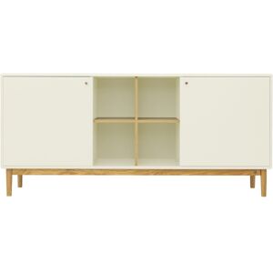 Meubles & Design Buffet en bois 2 portes et niches 175cm beige