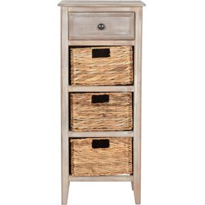 Safavieh Meubles de rangement Bois de pin en Blanc, 30 X 40 X 90 cm