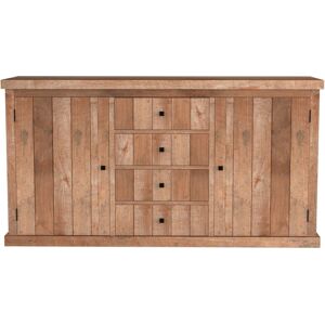 Hellin Buffet bas en bois recycle 2 portes 4 tiroirs L 180