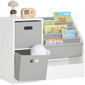 SoBuy Organisateur jouets et livres pour enfants effect bois blanc