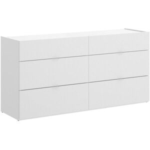 Dmora Commode effet bois blanc