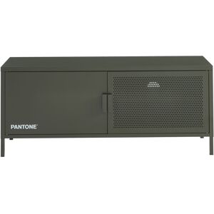 Pantone Meuble tv metal vert olive fonce 120cm