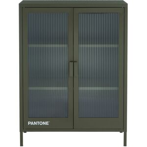 Drawer Buffet 2 portes en metal PANTONE L75cm vert kaki