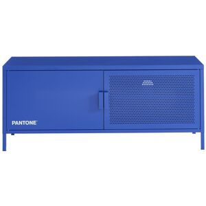 Drawer Meuble TV 2 portes en metal PANTONE L120cm bleu klein