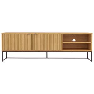 Meubles & Design Meuble TV en bois effet tasseaux 176cm naturel