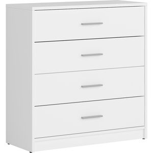 Petits meubles Commode 4 tiroirs stratifies blanc