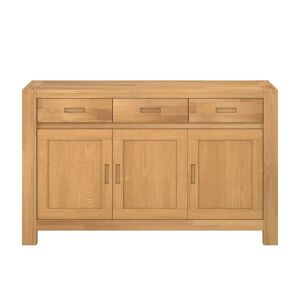 CAMIF Buffet 3 portes, 3 tiroirs en bois finition chene huile