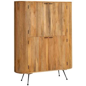 Made in Meubles Armoire en bois marron 126 cm