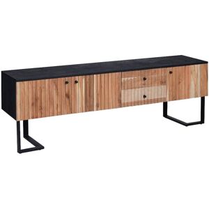 Made in Meubles Meuble TV en bois marron 170 cm