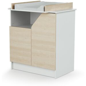 AT4 Commode a langer 2 portes, 1 niche CARNAVAL en bois