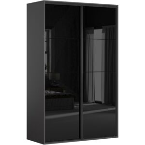 Petits meubles Armoire 2 portes L150 x H240 cm stratifies noir