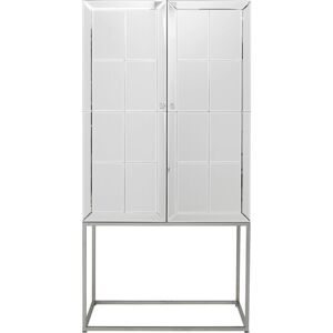 Kare Design Armoire de bar en verre miroir 2 portes