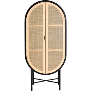 Lastdeco Armoire en Bois de Pin Noir, 70x40x152 cm