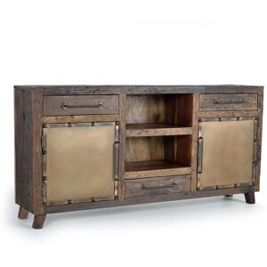 GINER Y COLOMER Buffet en bois recupere et metal