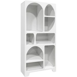 sweeek Etagere bibliotheque organique effet bois blanc