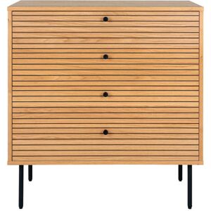 House Nordic Commode 4 tiroirs en bois L80cm bois clair