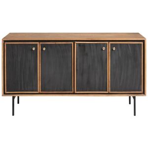 Made in Meubles Buffet en bois noir 150x40 cm