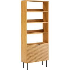 Happy Garden Bibliotheque en bois 4 etageres et 2 portes