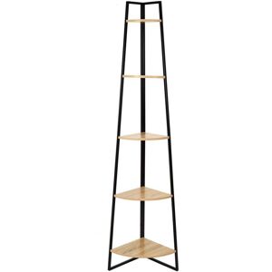 The Home Deco Factory Etagere d'angle en fer et mdf 5 plateaux