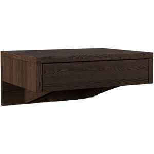 WOODEK Table de chevet en hetre marron huile