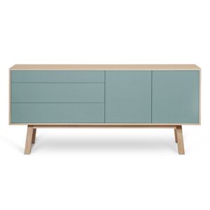 MON PETIT MEUBLE FRANCAIS Buffet en frêne 2 portes+3 tiroirs 180 cm, hauteur 94 cm