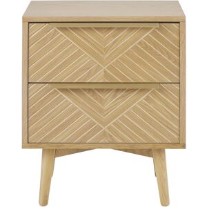 Maisons du Monde Table de chevet 2 tiroirs scultpée - Publicité Maisons du Monde Table de chevet 2 tiroirs scultpée - Publicité