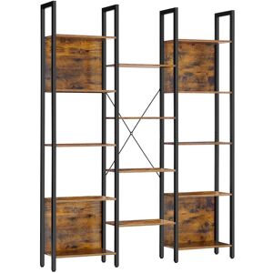 VASAGLE Bibliothèque avec 14 étagères 24 x 128 x 166 cm marron et noir - Publicité VASAGLE Bibliothèque avec 14 étagères 24 x 128 x 166 cm marron et noir - Publicité