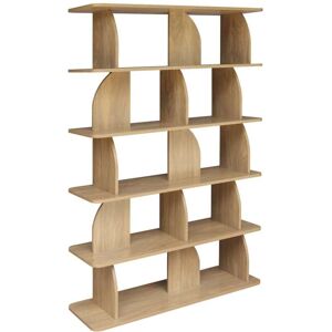 sweeek Etagère, bibliothèque exotique décor bois manguier 5 niveaux, - Publicité sweeek Etagère, bibliothèque exotique décor bois manguier 5 niveaux, - Publicité