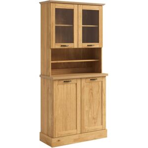 Loft24 Armoire de cuisine avec 4 portes en pin - Publicité Loft24 Armoire de cuisine avec 4 portes en pin - Publicité