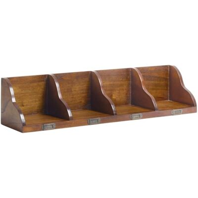 MOYCOR Étagère Murale en Mindi - 90x20x20cm - Marron - Étagère murale - Publicité MOYCOR Étagère Murale en Mindi - 90x20x20cm - Marron - Étagère murale - Publicité