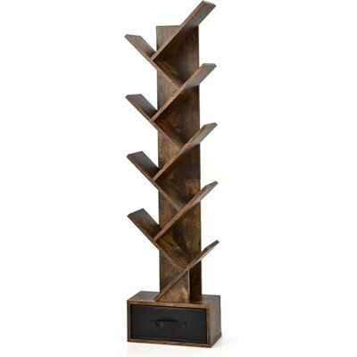 GOPLUS - TreeShelf10 - 10 niveaux - Bookcase - Publicité GOPLUS - TreeShelf10 - 10 niveaux - Bookcase - Publicité