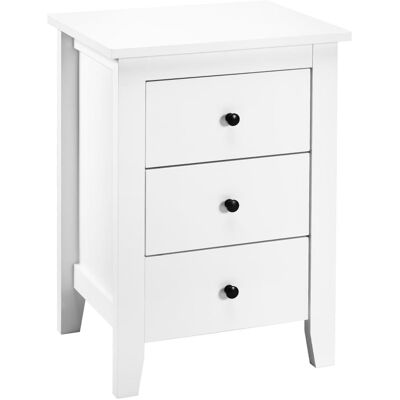 Giantex Table de chevet en bois avec 3 tiroirs style moderne 46x37x65 cm - Publicité Giantex Table de chevet en bois avec 3 tiroirs style moderne 46x37x65 cm - Publicité