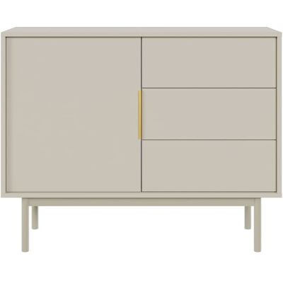 Baita Buffet cachemire 1 porte 3 tiroirs 104cm - Publicité Baita Buffet cachemire 1 porte 3 tiroirs 104cm - Publicité