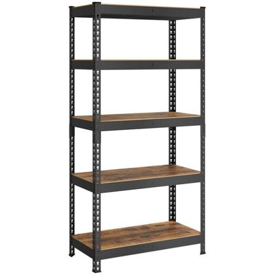 SONGMICS Rayonnage étagère de rangement à 5 tablettes 45 x 90 x 180 cm noir - Publicité SONGMICS Rayonnage étagère de rangement à 5 tablettes 45 x 90 x 180 cm noir - Publicité