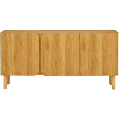Baita Buffet effet chêne 3 portes 150cm - Publicité Baita Buffet effet chêne 3 portes 150cm - Publicité