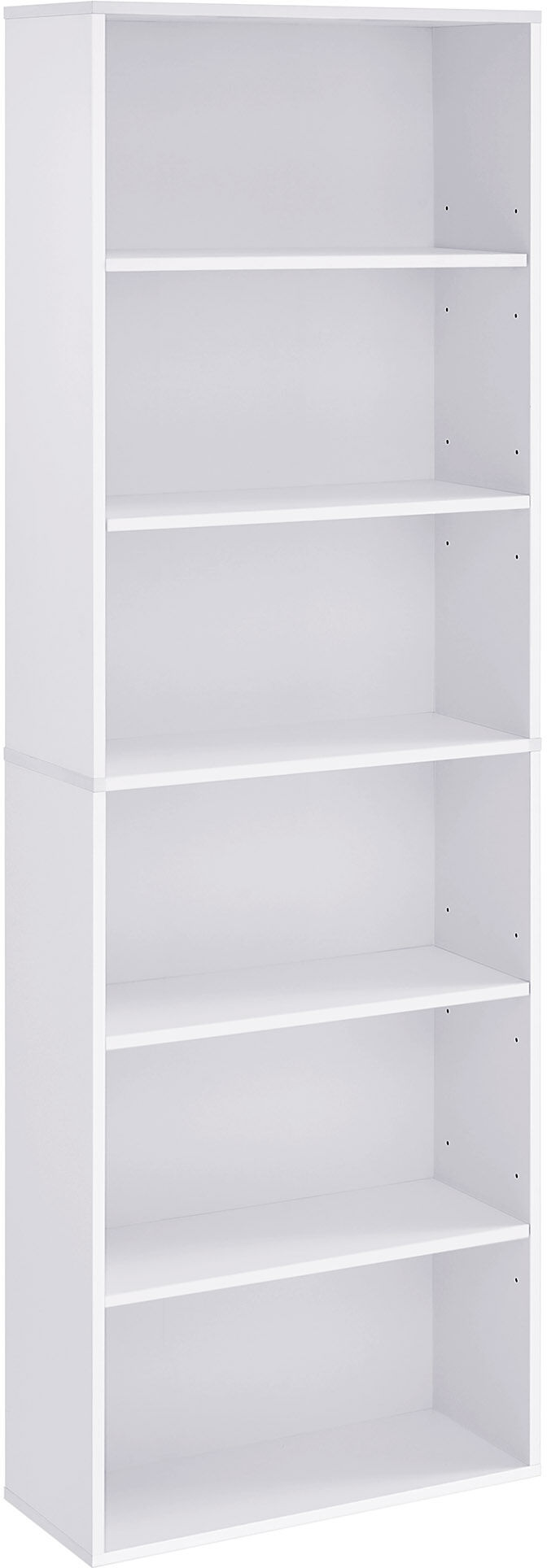 VASAGLE Étagère à 6 niveaux style scandinave effet bois blanc