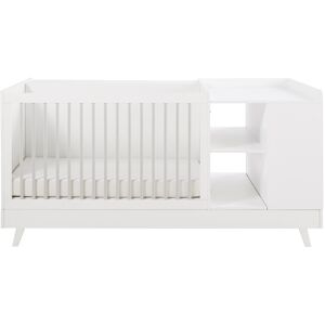 Maisons du Monde Lit bebe combine blanc et gris L190