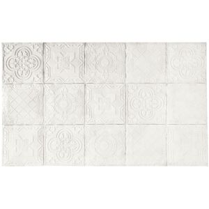 Maisons du Monde Tete de lit 200 en pin massif motifs mosaïques blanches