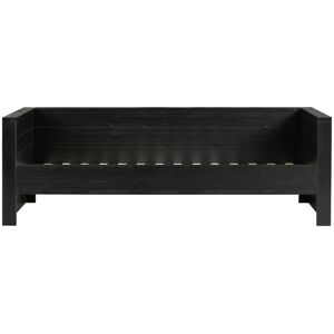 WOOOD Cadre de lit banquette en bois fsc 90x200 noir