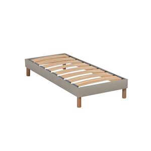 NUIT DE COTON Sommier a lattes en bois 90x190 Coloris Beige Livre en kit