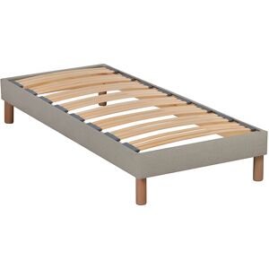 NUIT DE COTON Sommier a lattes en bois 90x200 Coloris Beige Livre en kit