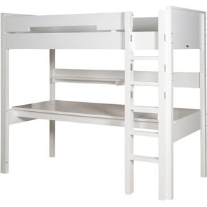 Bopita Lit mezzanine xl 90x200 echelle droite blanc