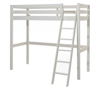 Vipack Lit mezzanine 90x200 lit junior 90x200 2 sommiers inclus blanc