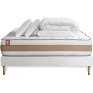 Marmottes & Co Pack matelas sommier kit 180x200 oreiller couette