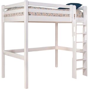 ID Kids Lit mezzanine bois massif blanc 90x190 cm