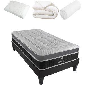 HYPSOM Ensemble 90x200 Matelas + Sommier + Accessoires