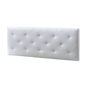 HOMN Tete de lit 150x60 cm blanc, cuir synthetique